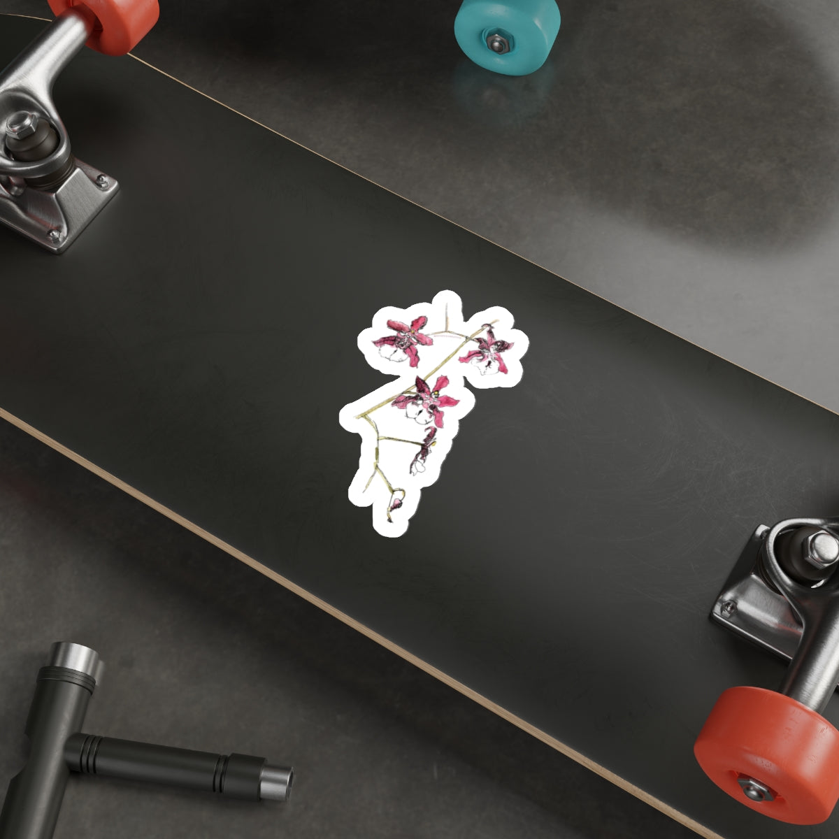 Beautiful Orchid Die-Cut Stickers | Floral Laptop Decal | Perfect for Nature Lovers