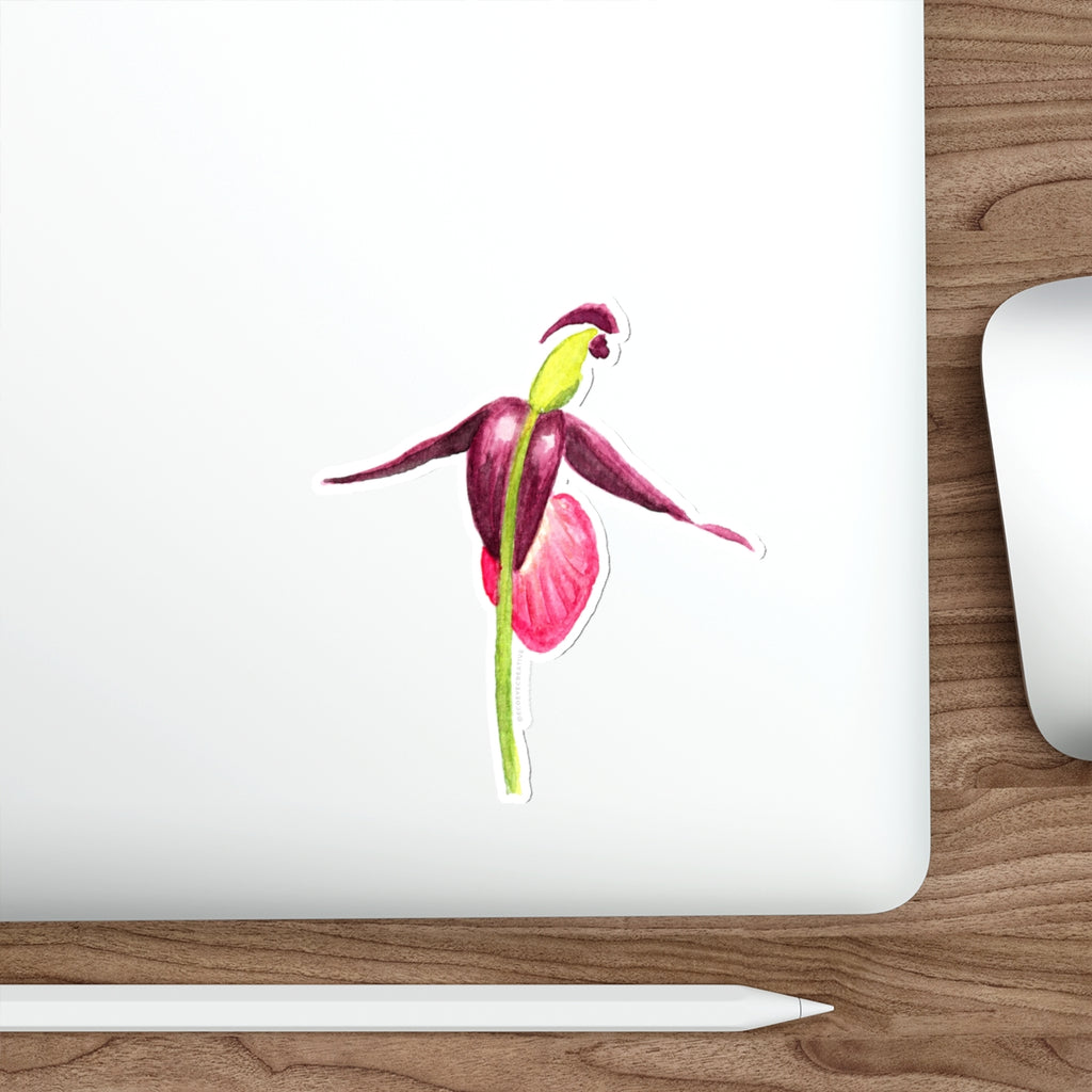Artistic Floral Die-Cut Stickers - Botanical Vibes for Laptop & Decor
