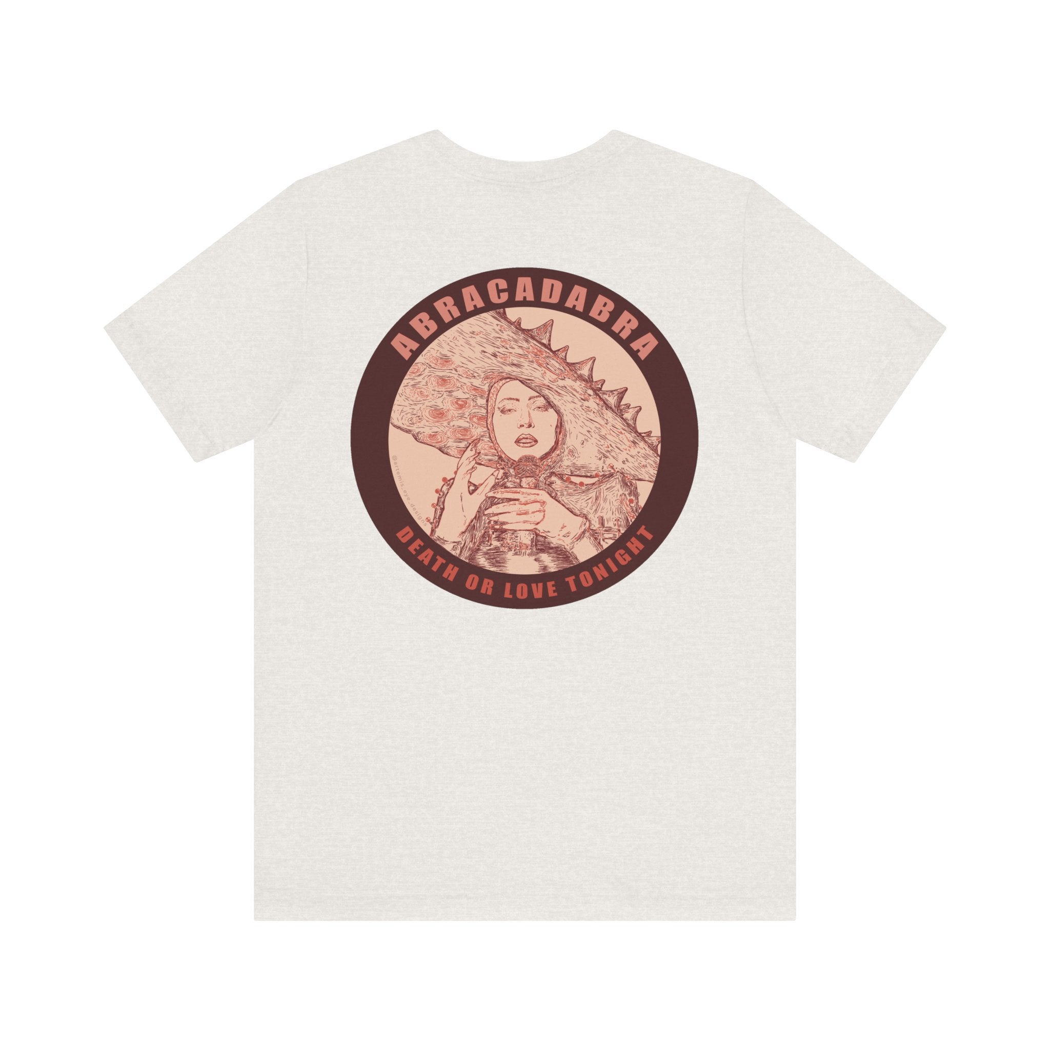 Mayhem Short Sleeve T-Shirt - Lady in Red, Death or Love Tonight, Pop Art Tee