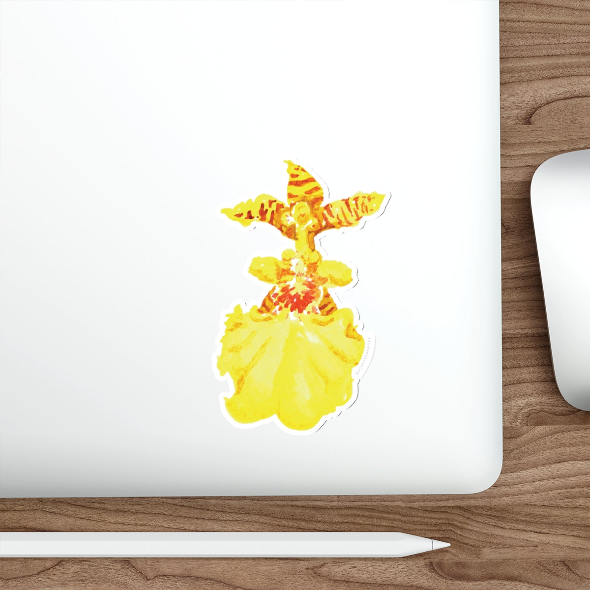 Tropical Orchid Die-Cut Stickers - Perfect for Summer Vibes & Laptop Decor