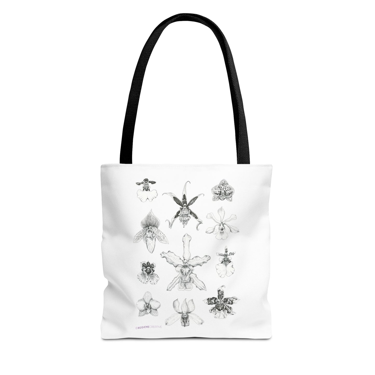 Orchid Illustration Tote Bag - Unique Botanical Design
