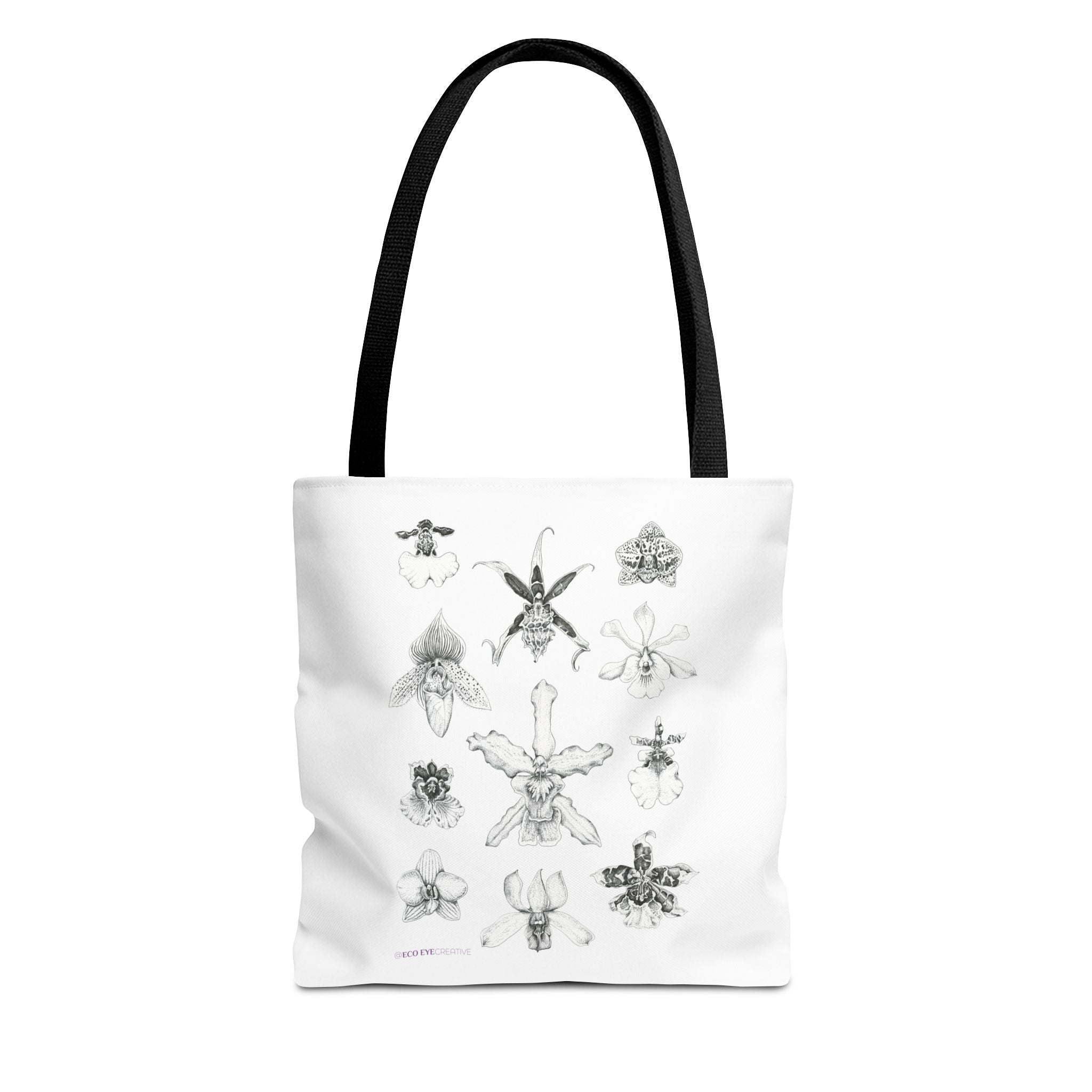 Orchid Illustration Tote Bag - Unique Botanical Design