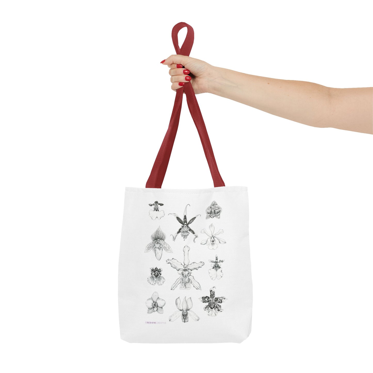 Orchid Illustration Tote Bag - Unique Botanical Design