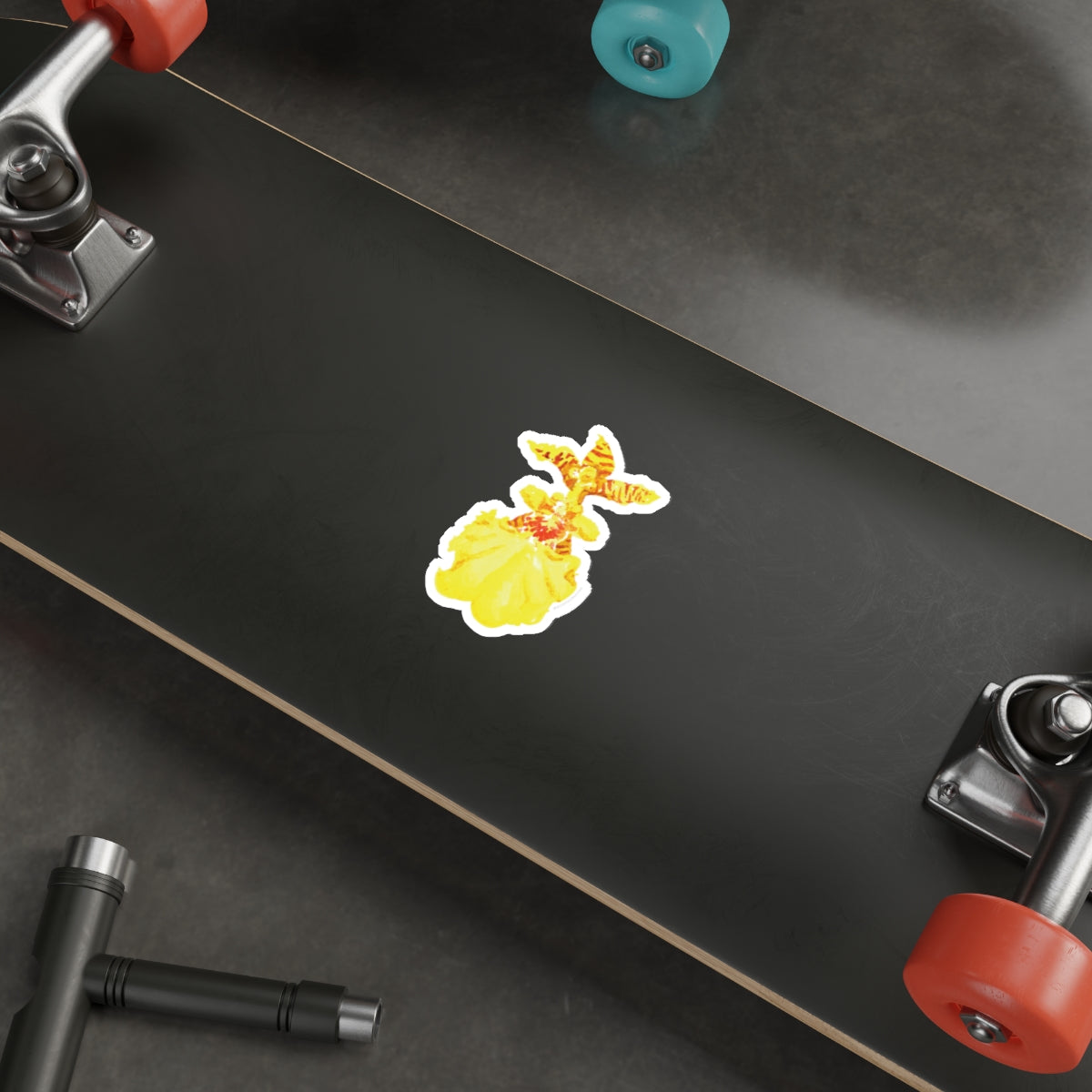 Tropical Orchid Die-Cut Stickers - Perfect for Summer Vibes & Laptop Decor