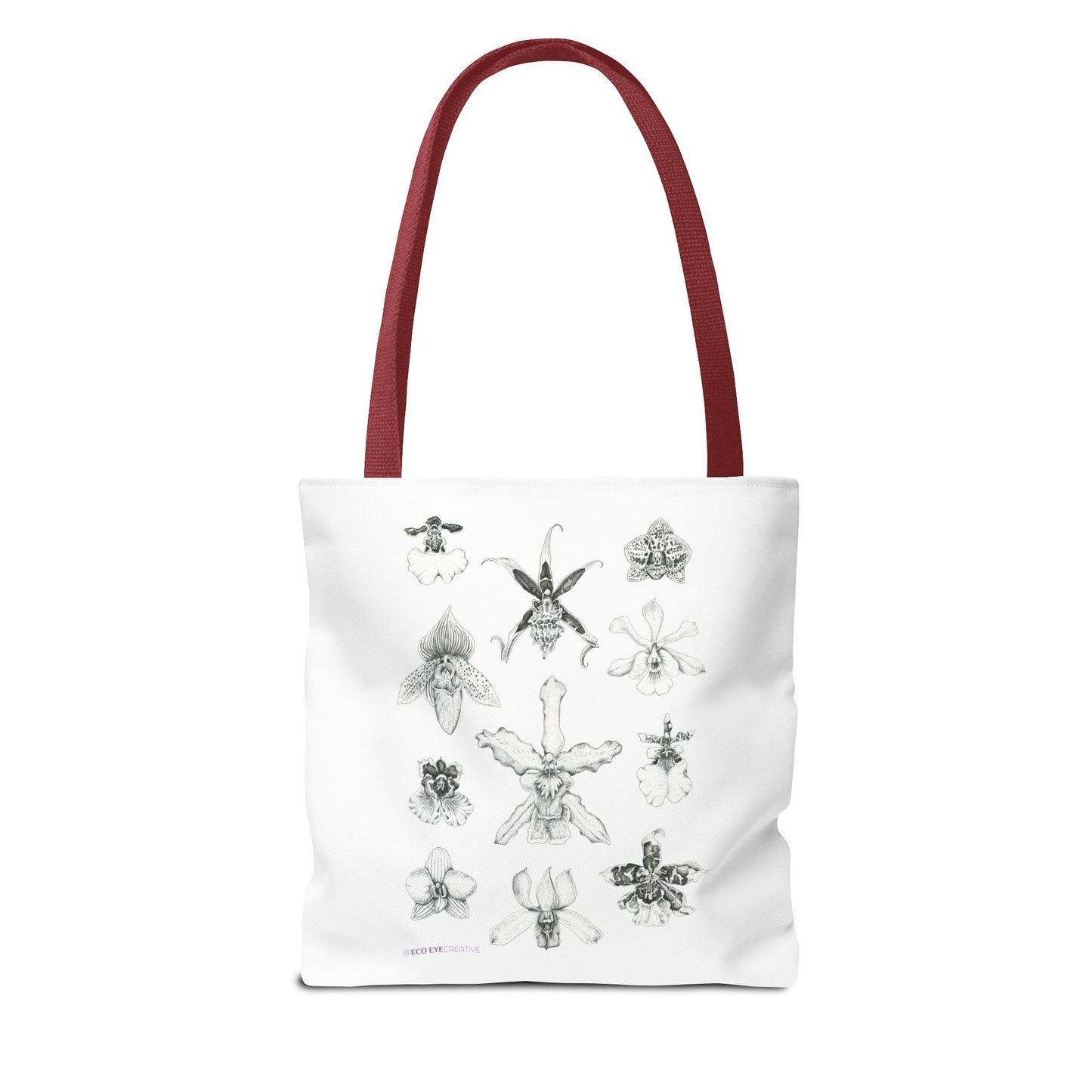 Orchid Illustration Tote Bag - Unique Botanical Design