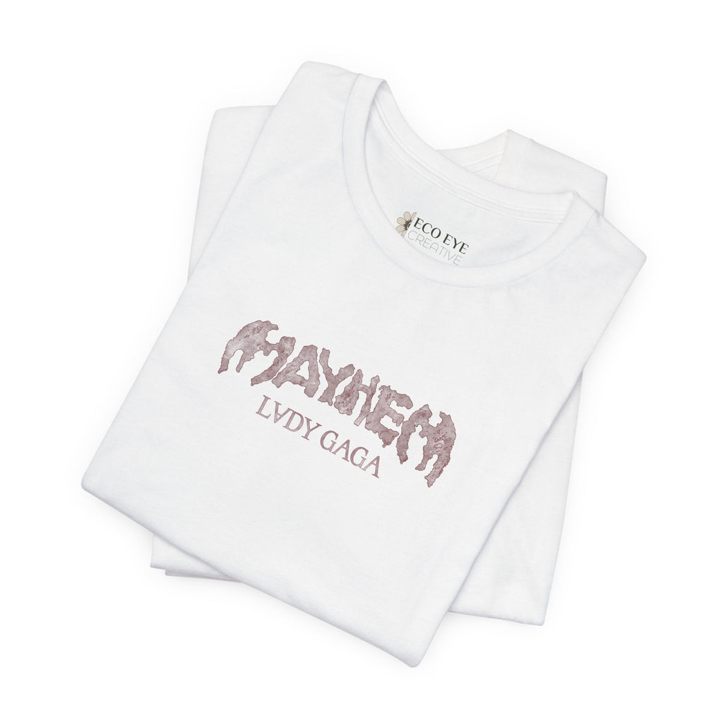 Mayhem Short Sleeve T-Shirt - Lady in Red, Death or Love Tonight, Pop Art Tee