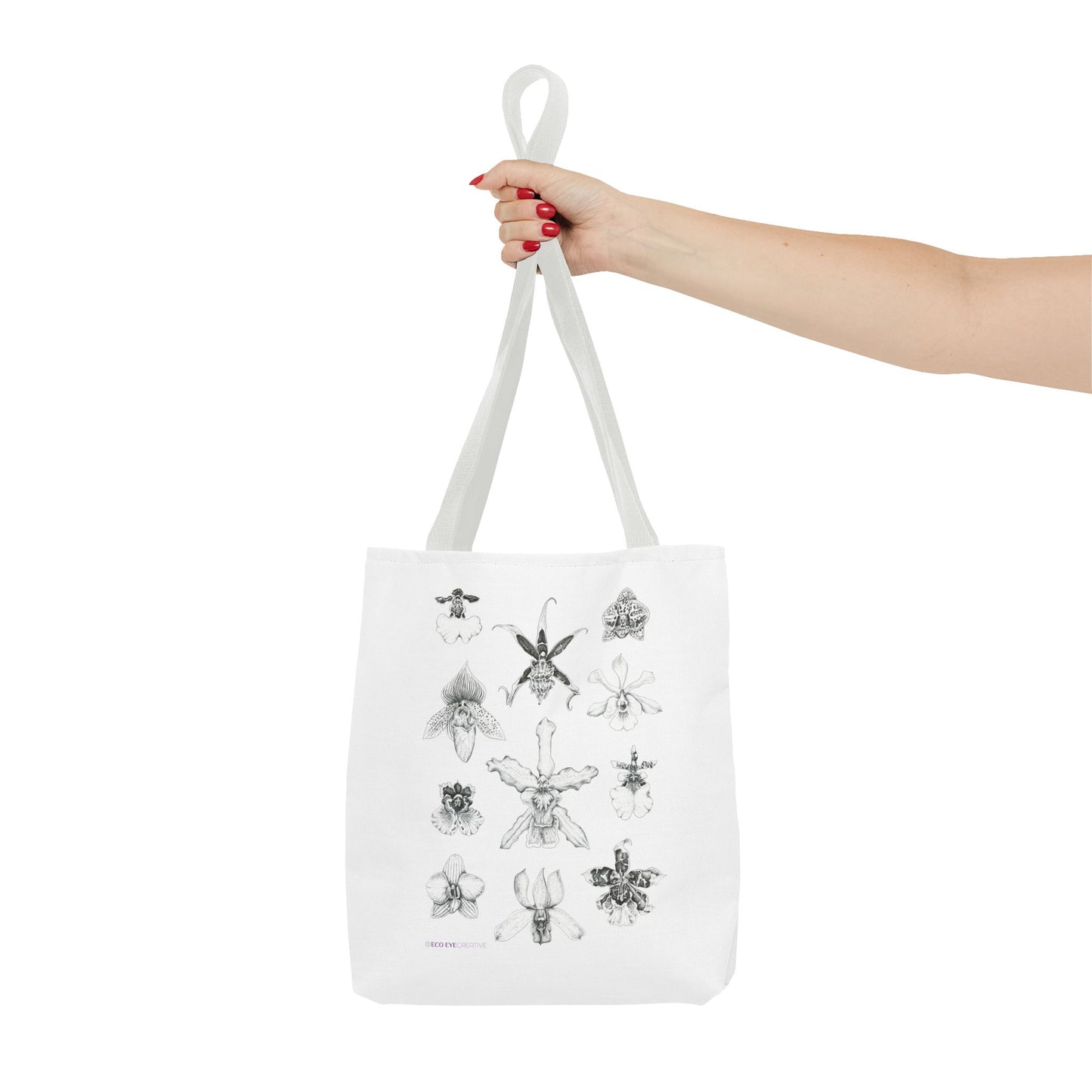 Orchid Illustration Tote Bag - Unique Botanical Design