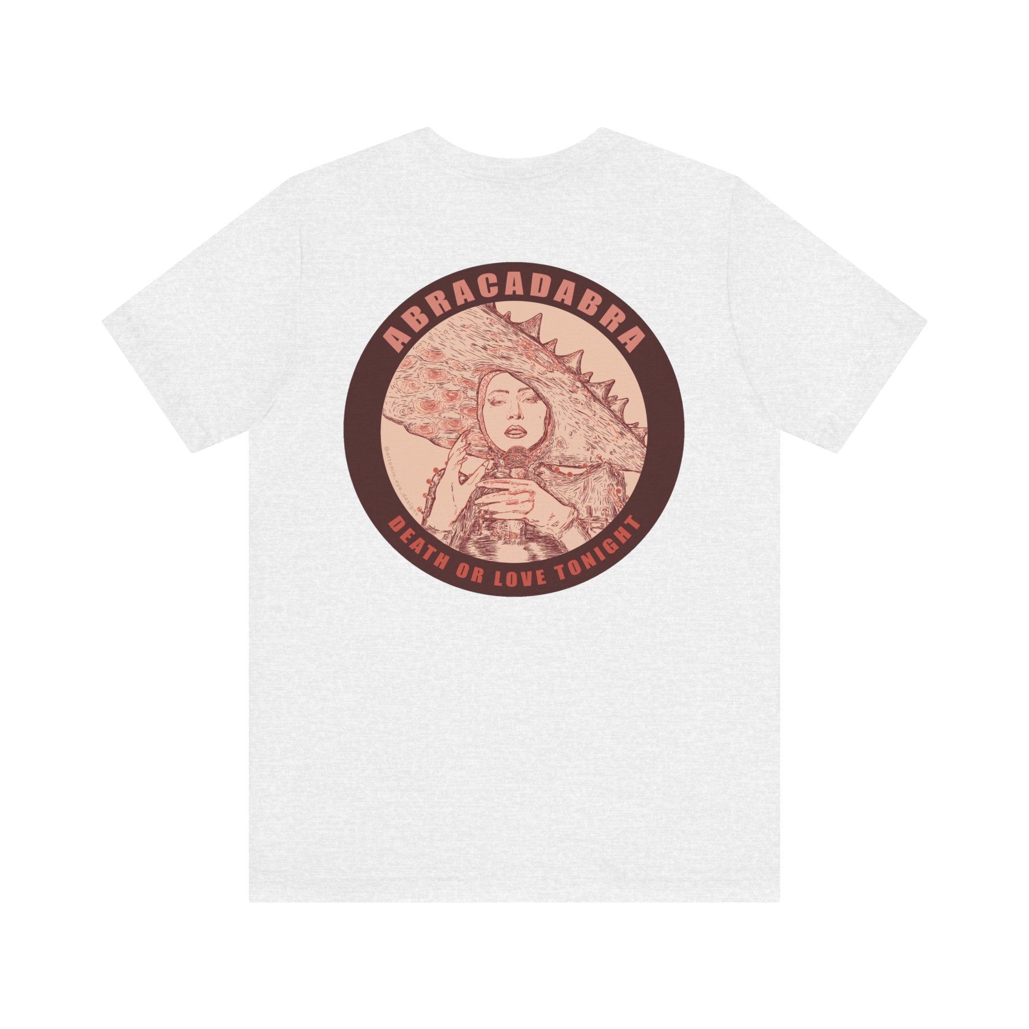 Mayhem Short Sleeve T-Shirt - Lady in Red, Death or Love Tonight, Pop Art Tee