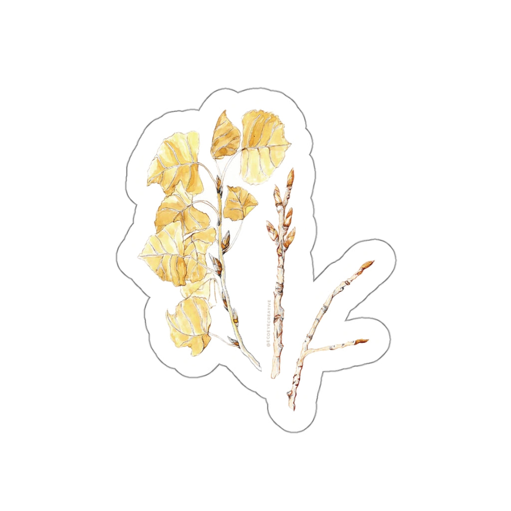 Botanical Die-Cut Stickers - Aesthetic Floral Adhesives for Laptops & Journals