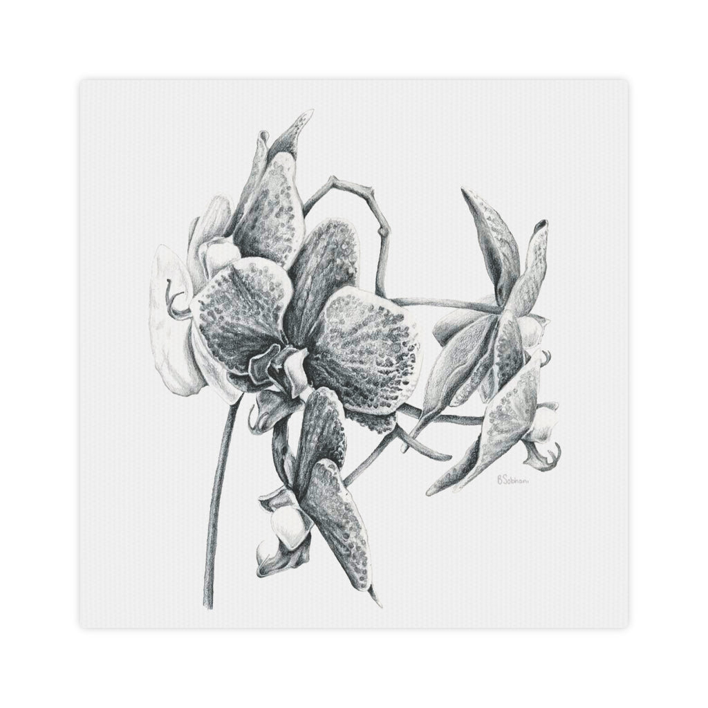 Elegant Orchid Canvas Photo Tile - Floral Wall Art for Home Decor