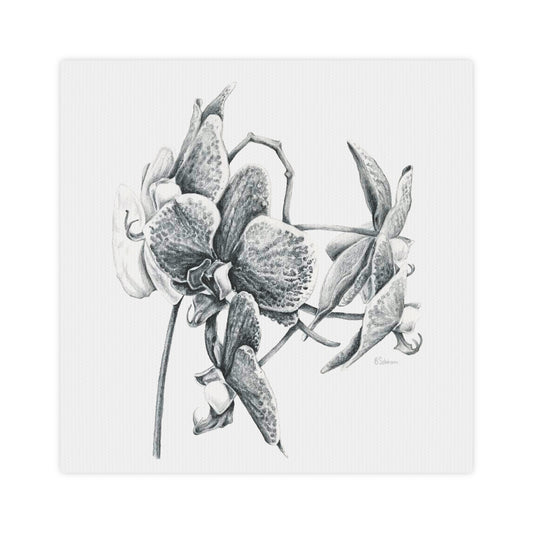 Elegant Orchid Canvas Photo Tile - Floral Wall Art for Home Decor