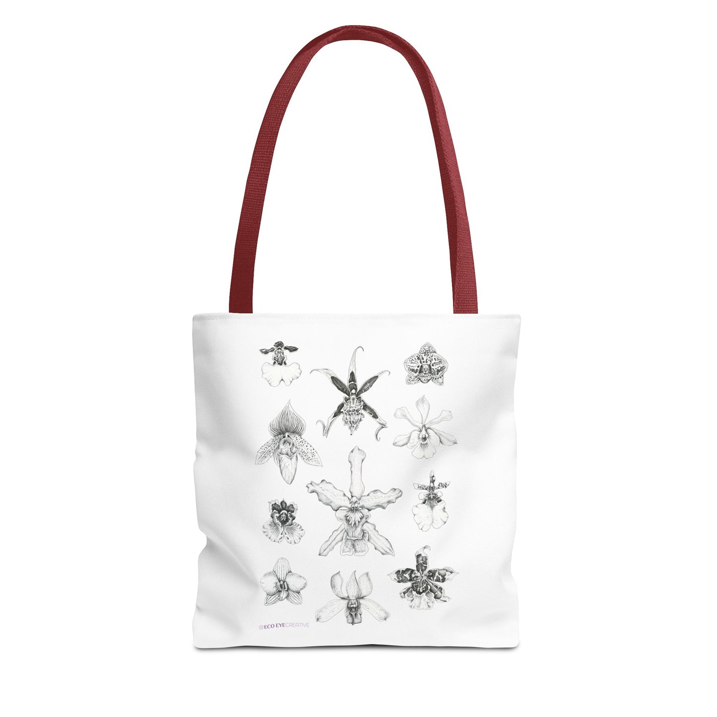 Orchid Illustration Tote Bag - Unique Botanical Design