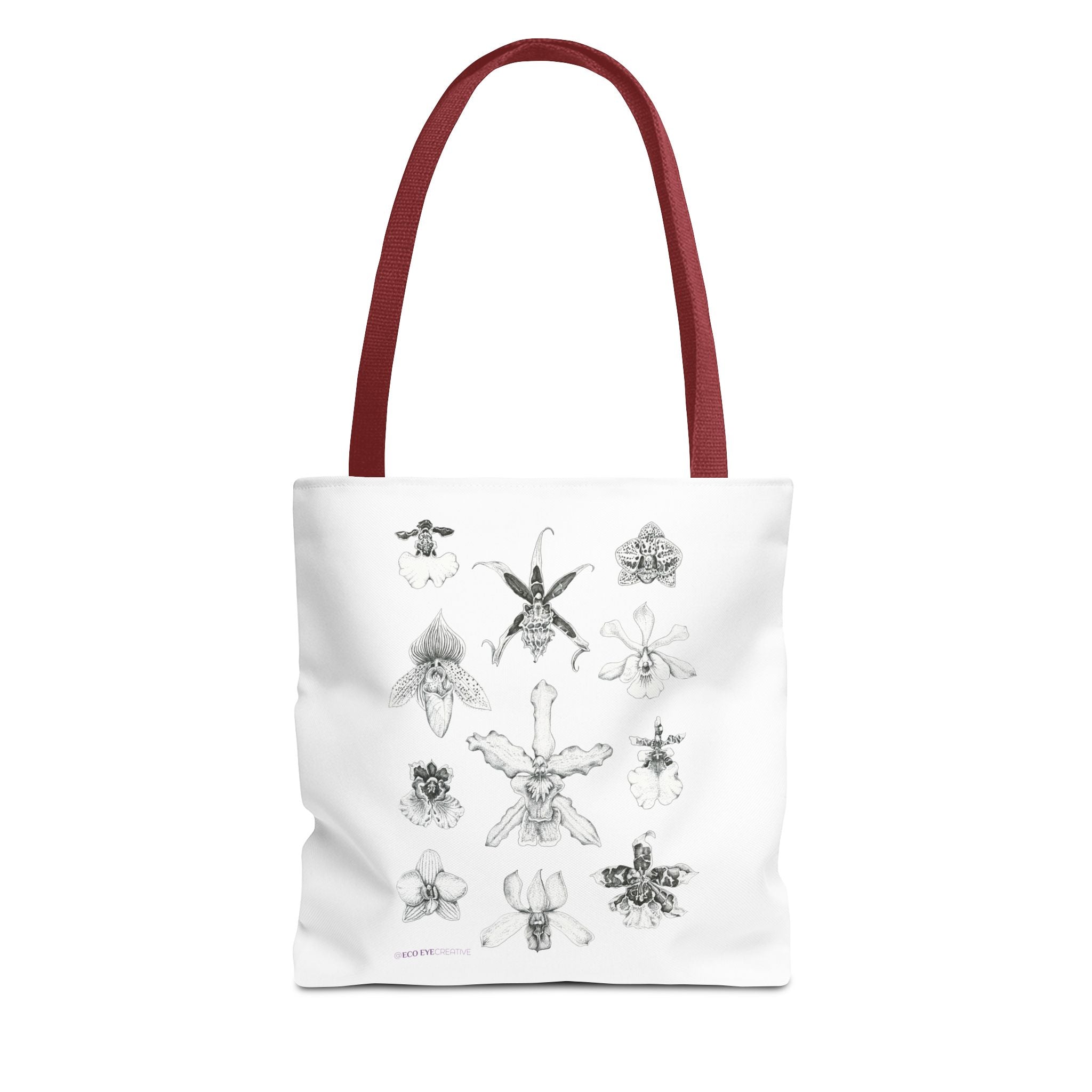 Orchid Illustration Tote Bag - Unique Botanical Design