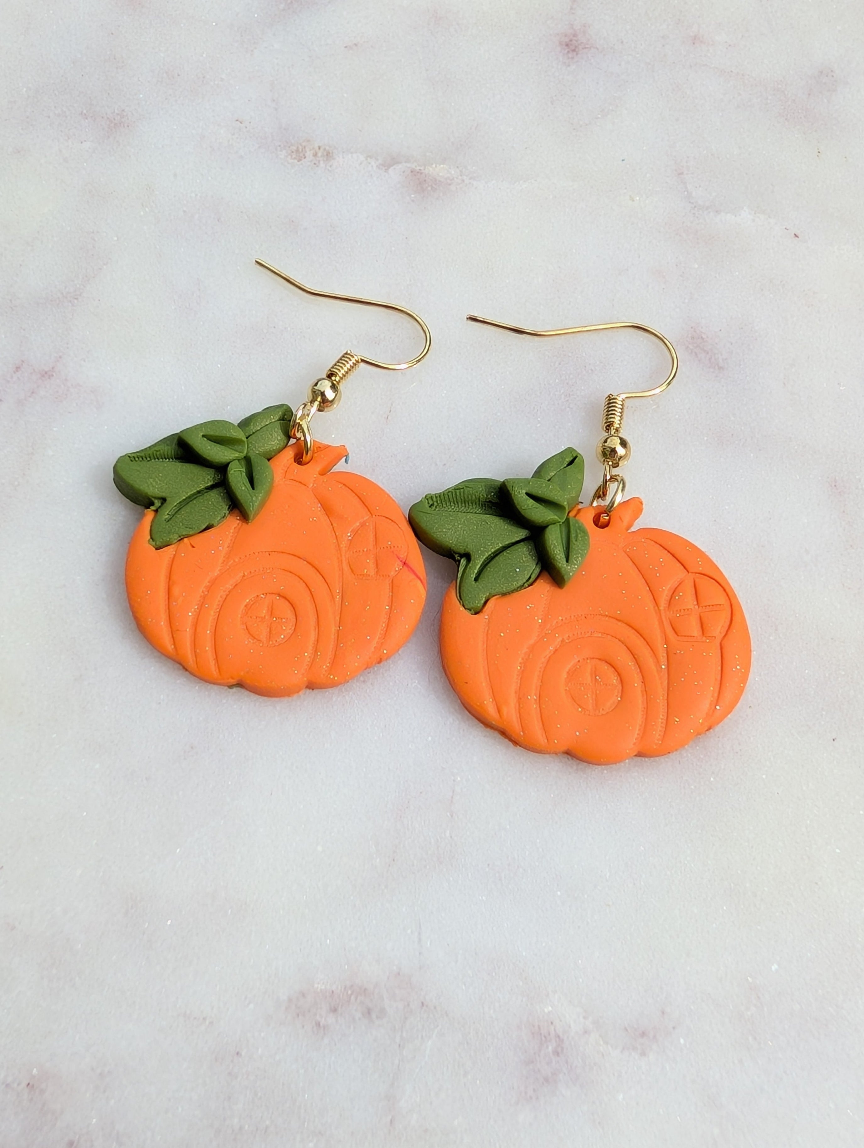 Fall Pumpkin Hut | Simple Dangle Earrings