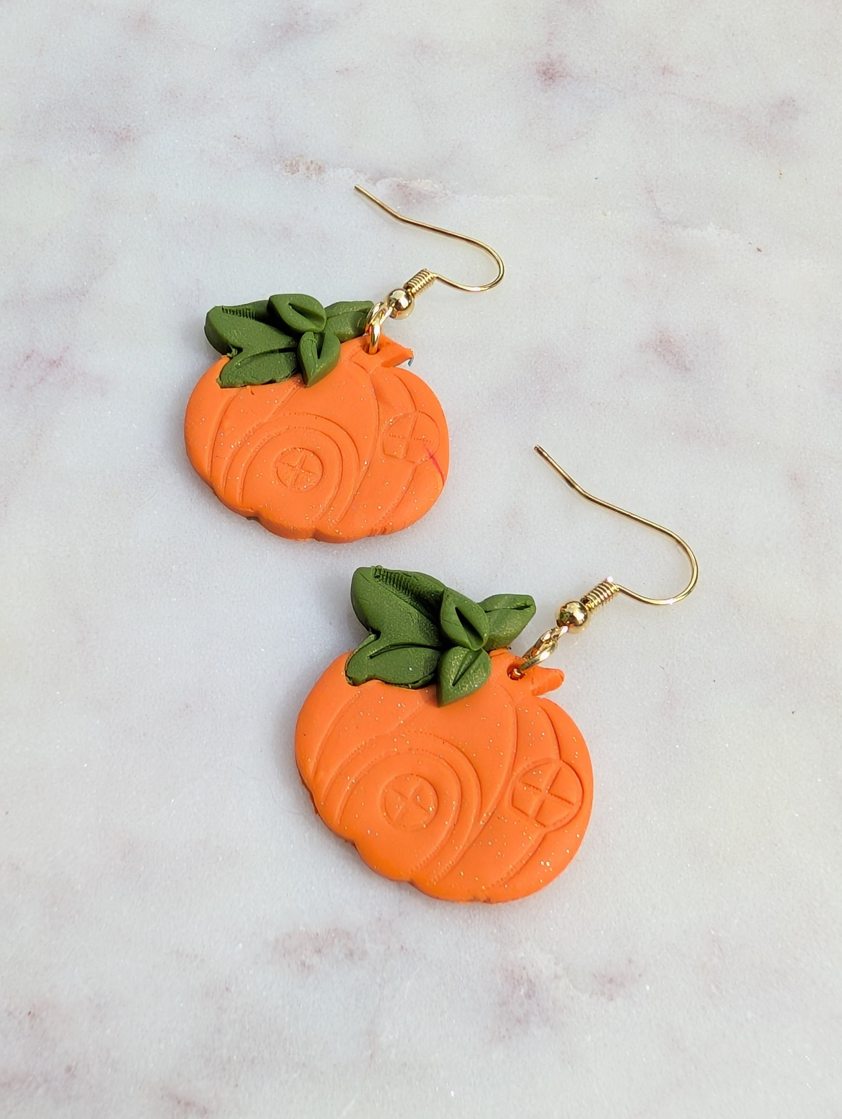 Fall Pumpkin Hut | Simple Dangle Earrings