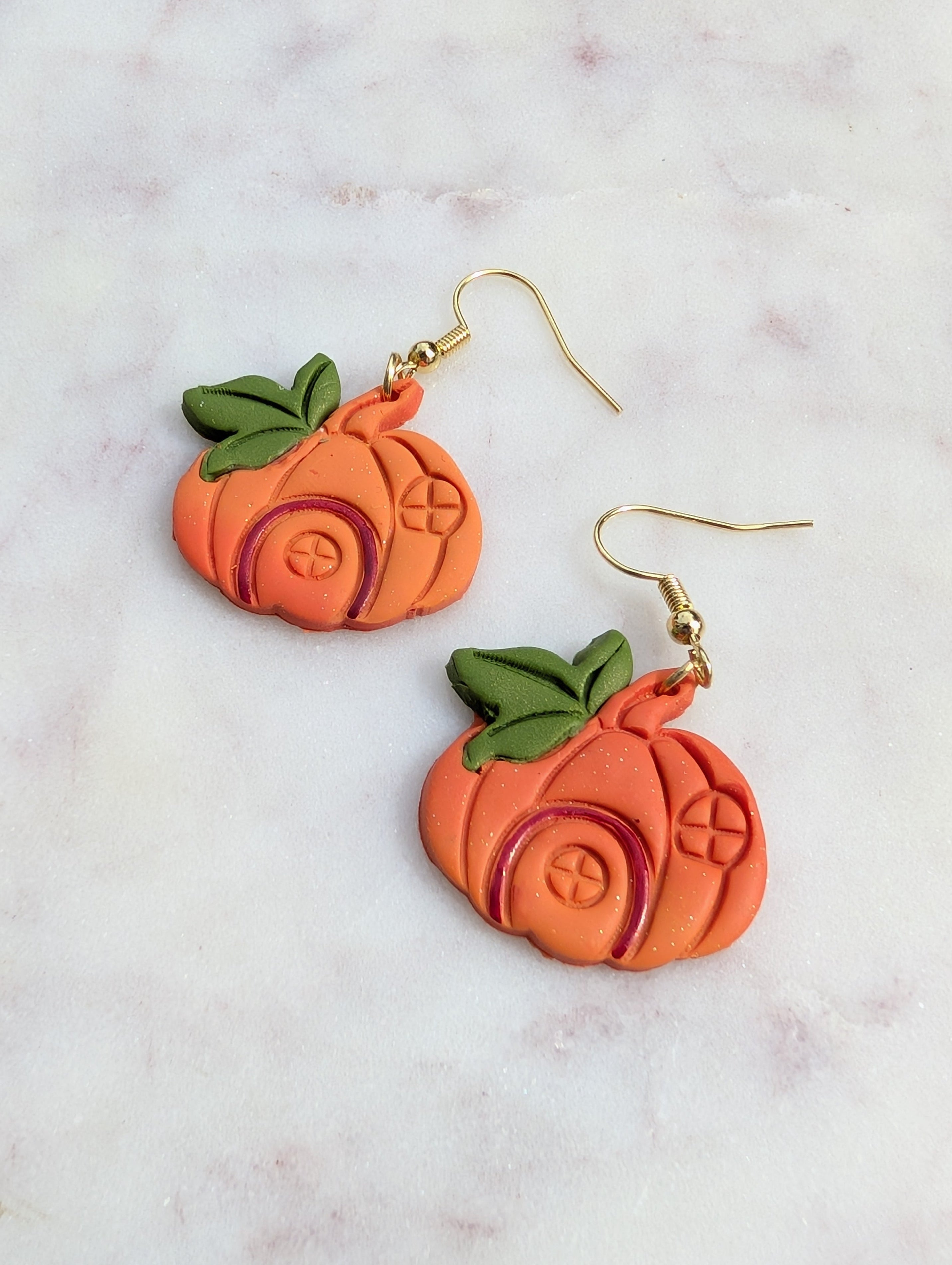 Pumpkin Hut Fall Earrings